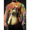 Funny Sloth 3D Print Harajuku Fashion Cool Crew Neck Clothing Apparel Daily Holiday Street Hip Hop Men's T-shirts