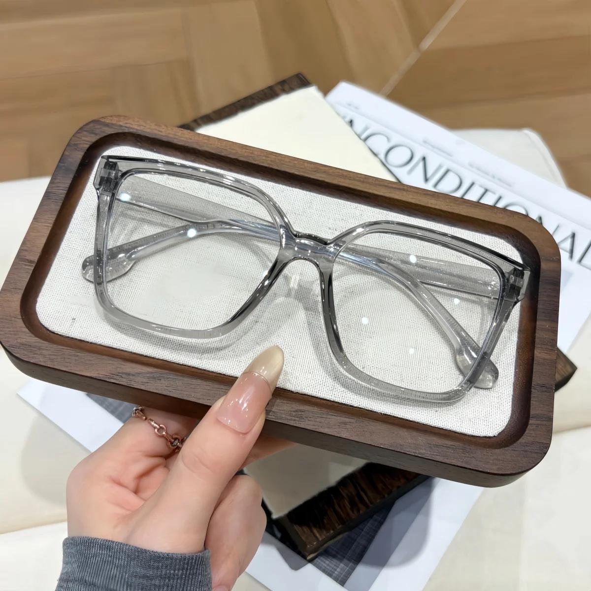

1Pc Retro Anti Blue Light Blocking Optical Square Glasses Women Luxury Brand Designer Myopia Prescription Eyeglasses
