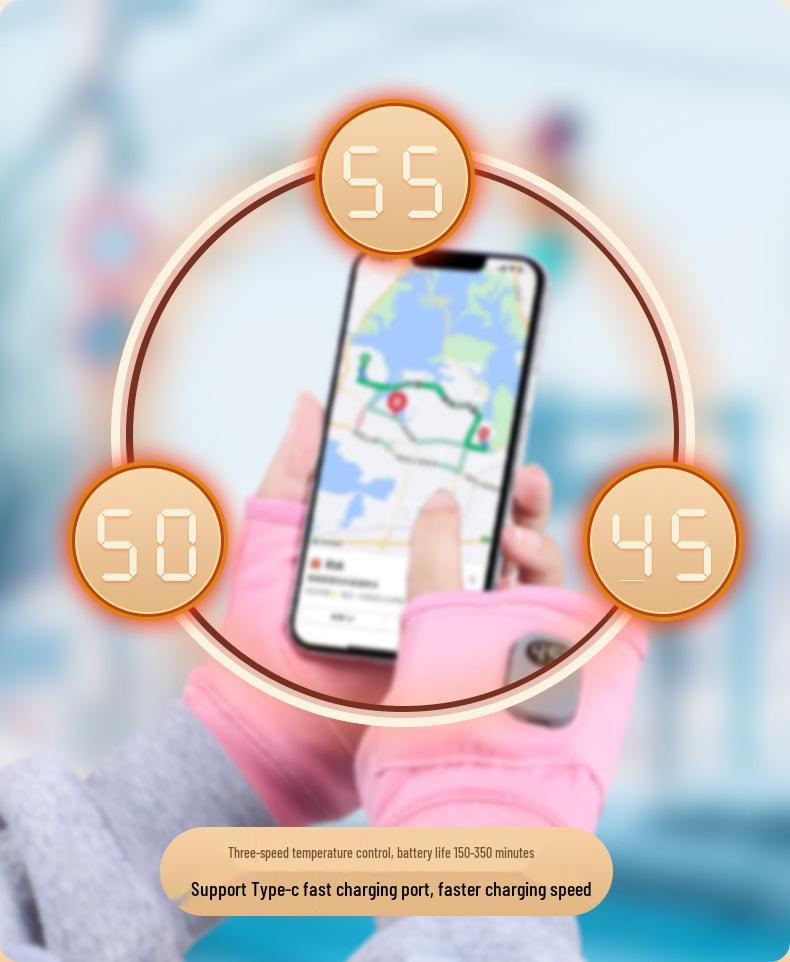 Tragbare USB-wiederaufladbare Touchscreen-Smart-Heizhandschuhe