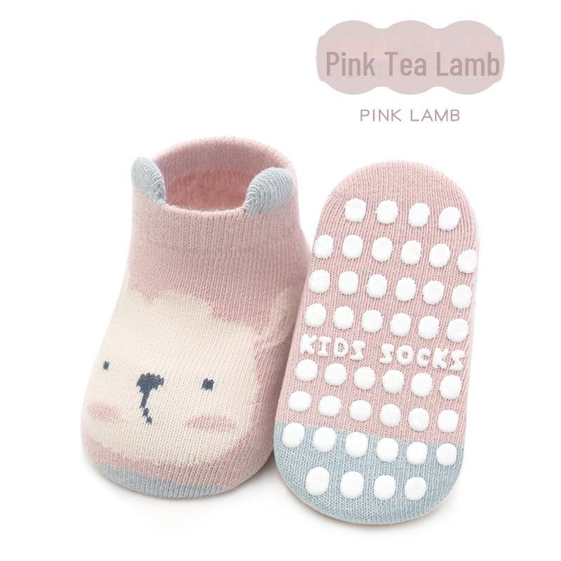 

24 пары носков-лодочек с нескользящей подошвой и рисунком на осень/зиму для младенцев и маленьких детей M (1-3 years)