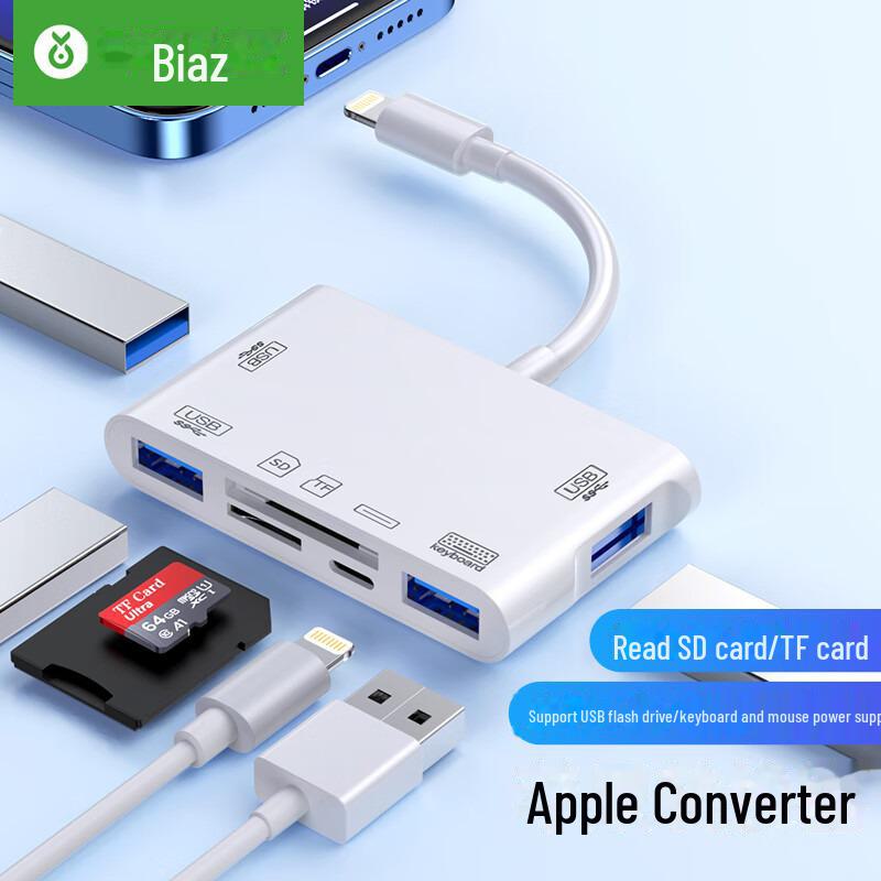 Biaz Mobile Phone & Camera OTG SD/TF Card Reader Adapter