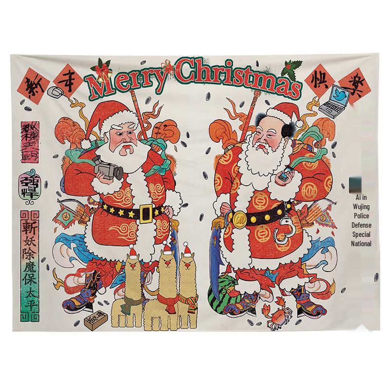 Christmas Festival Wall Hanging Tapestry for Party & Room Decor