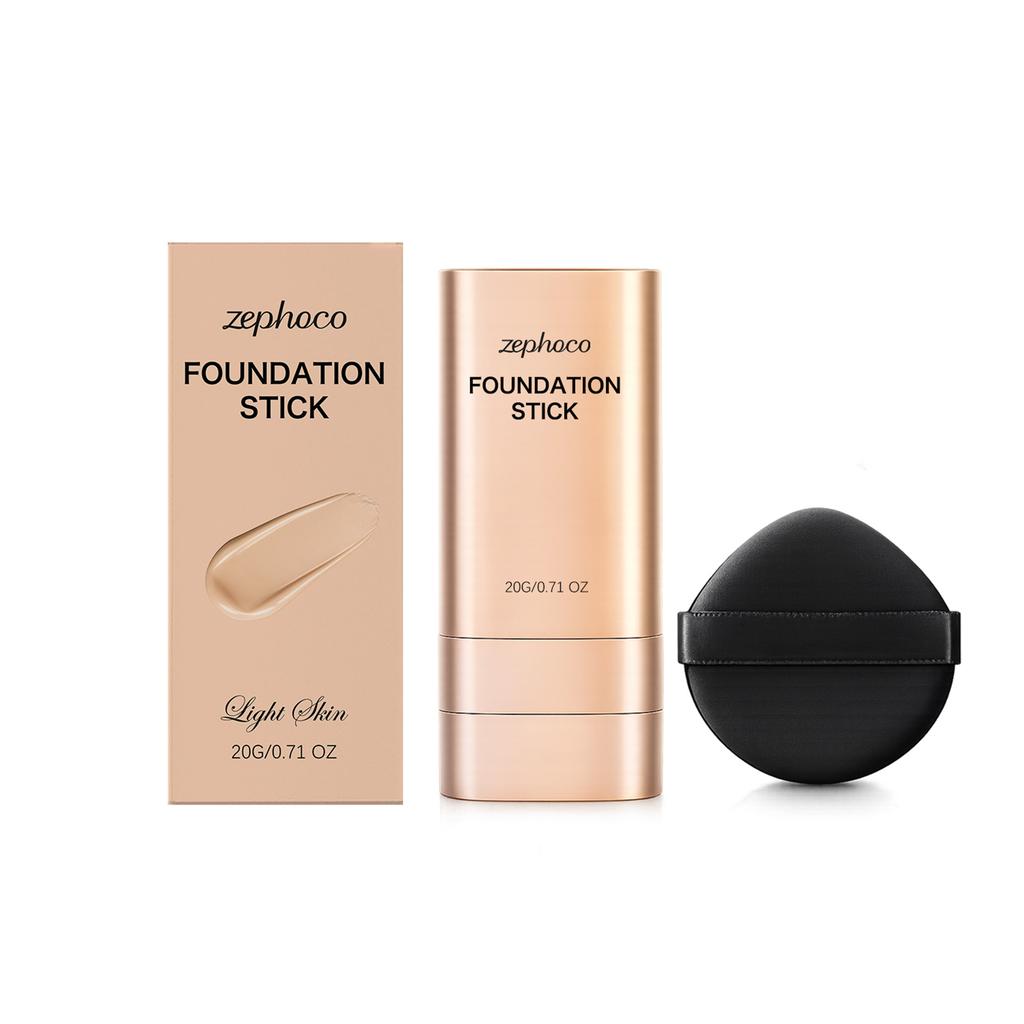 Sheer Concealer Foundation Stick (Light Skin Tone), Lightweight Watery Silky No-Cake Natural Look