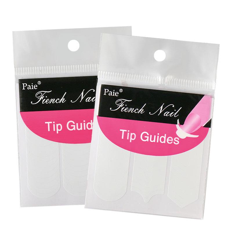 Nail Art Stickers: Smile, Wave, V-Shape, Crescent Edge French Designs