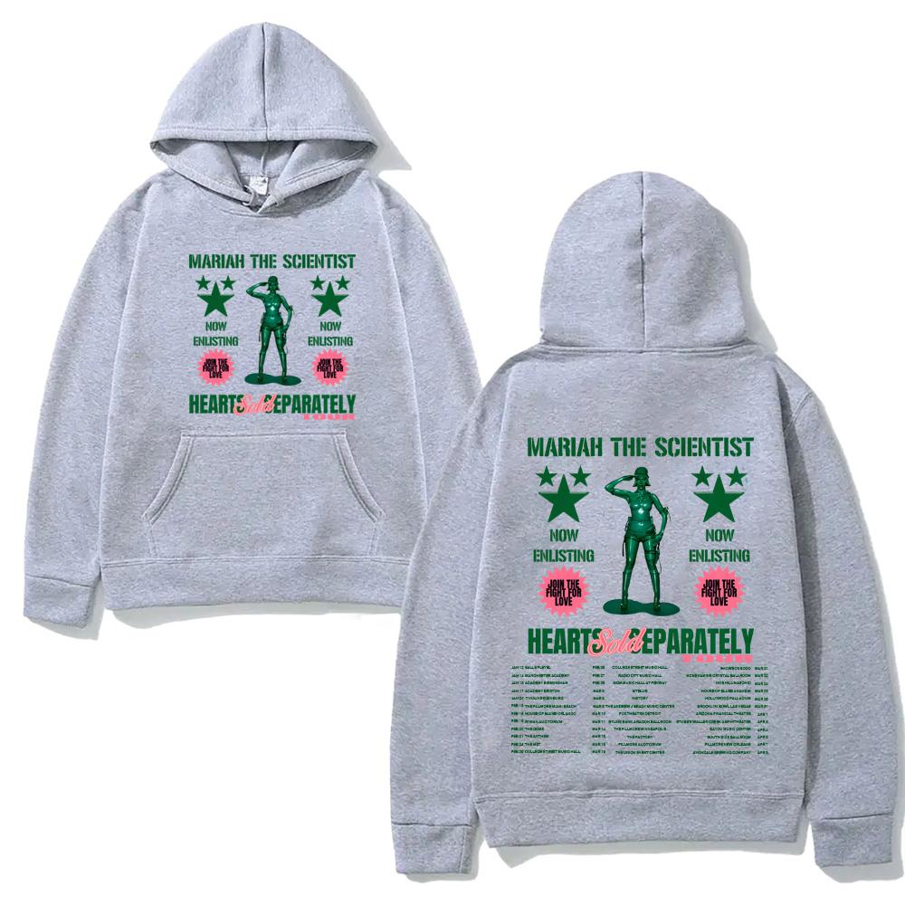 Mariah The Scientist Hearts Sold Separately Tour 2026 Hoodie with Pocket  Sweatshirt Long-sleeved Simplicity Men/women Pullover
