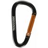 TRUSCO Carabiner Wire Diameter 5mmX50mm D Type Black TKN550BK