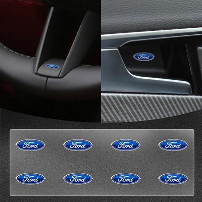 New 2026 Car Sticker Car Steering Wheel Badge Stickers Car Door Handle Label Decal For Ford S Max Focus Mk2 Fiesta Mk7 Mondeo Mk
