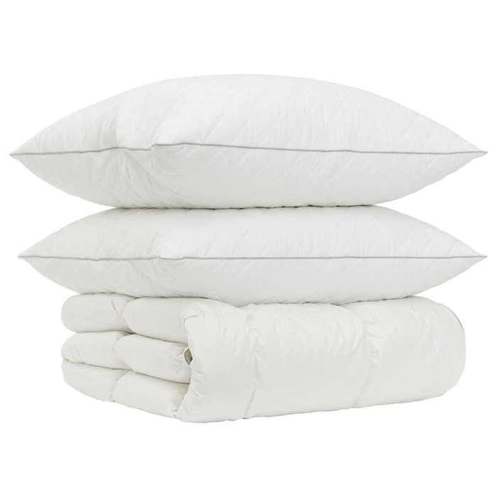Maison Exclusive - Ensemble de couette 90 % en duvet d’oie FULDA 3 pc 220 x 260 cm