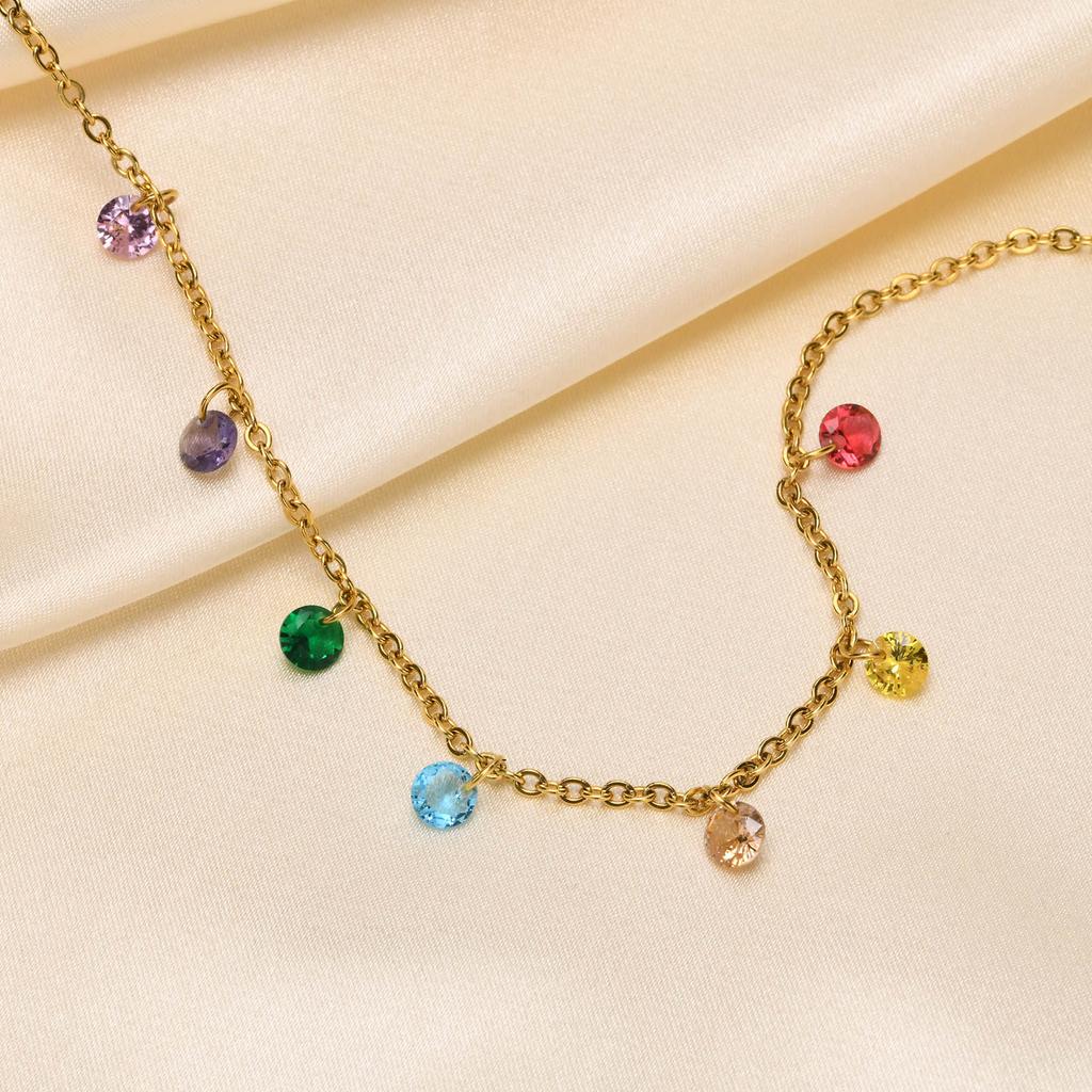 Charms Cubic Zirconia Anklet Bracelet On Leg for Women, Summer CZ Foot Chain, Elegant Delicate Beach Holiday Gift