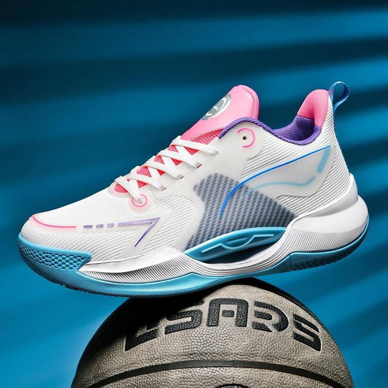 Men's Basketball Comfortable Sneakers Mesh Cushioning Accent Lightweight Sports Shoes
