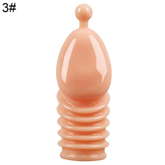 Yousheng Männliche Wiederverwendbare Penis Hülle Dildo Verlängerer Vergrößerung Kondome Schwanz Verzögerungsring