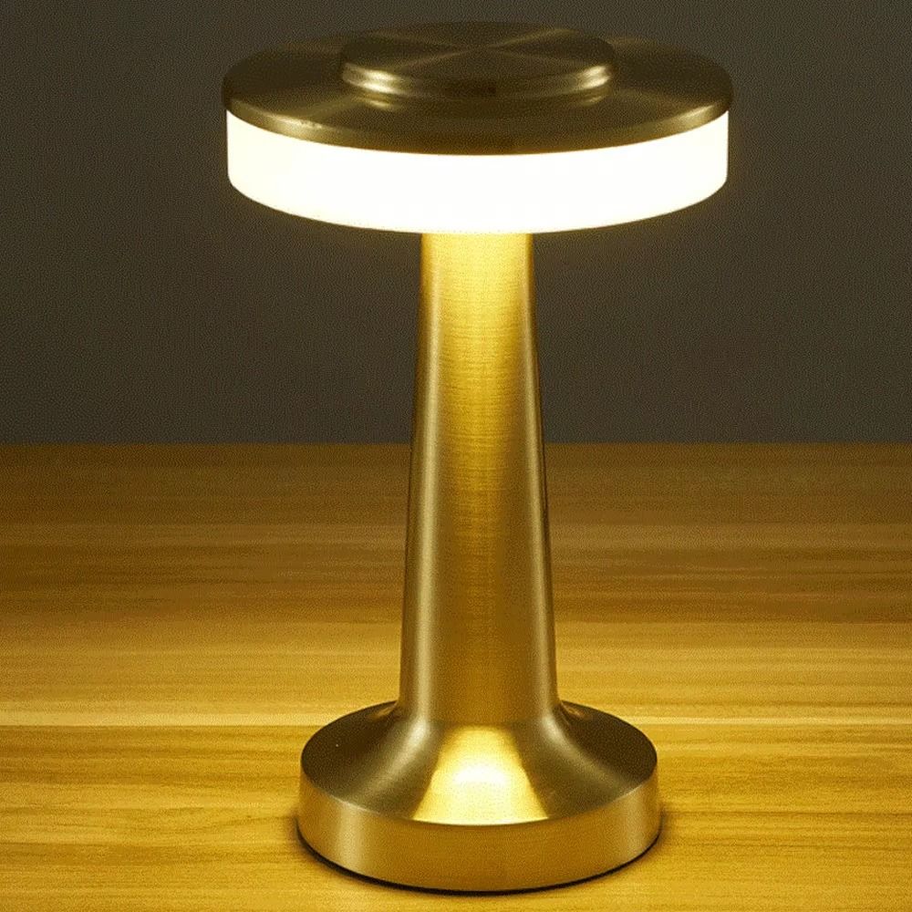 Retro Rechargeable Desk Lamp Vintage Wireless Reading Lamp LED Table Lamp  Restaurant Use