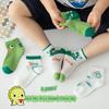 5pcs Children's Socks 2025 Summer New Cartoon Dinosaur Boat Socks Boy Combed Cotton Children Socks Mesh Boys' and Girls' Socks