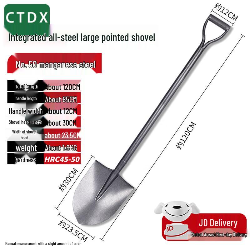 Heavy-Duty Manganese Steel Multi-Purpose Shovel