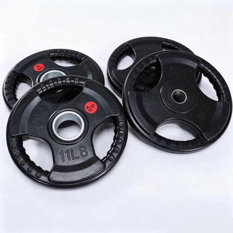 Adjustable Cast Iron Rubber Coated Barbell Set