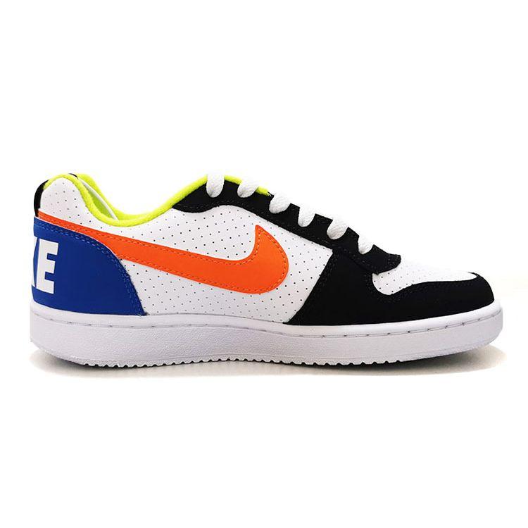 Nike Court Borough Low GS Black Orange Blue Kids Sneakers White DV9113-181