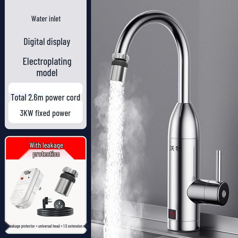 Instant Heat Electric Water Faucet - Quick Heating, Temperature Controlled for Kitchen Use