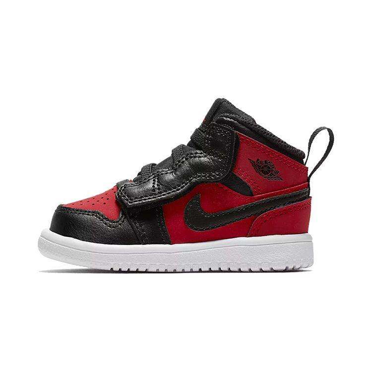 

Кроссовки Air Jordan 1 Mid ALT PS Gym Red Kids черно-белые AR6351-610