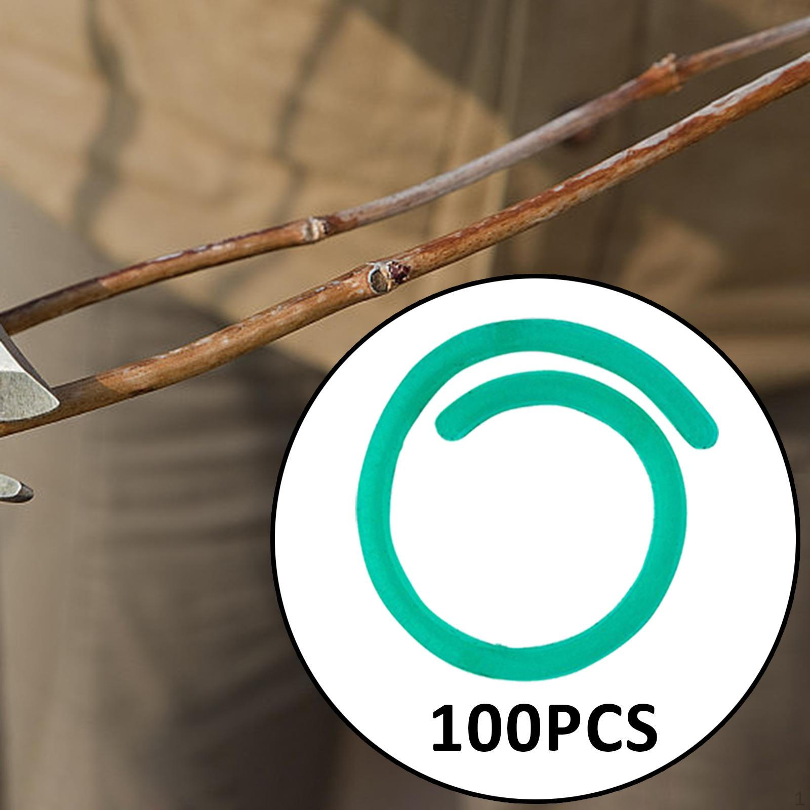 

100 шт. зажимы для поддержки садовых растений, поворотные зажимы, легкие, вьющиеся, томатная лоза