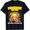 Squeeze That Day National Hugging Day Broad Daylight Embrace Cotton Men T Shirt