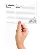 Inkdotpot Recipe Card 6x4 inch Single-Sided Recipe Design Cards White Baking Recipe Cards Wedding-Bridal Shower-Baby Shower- Pack of