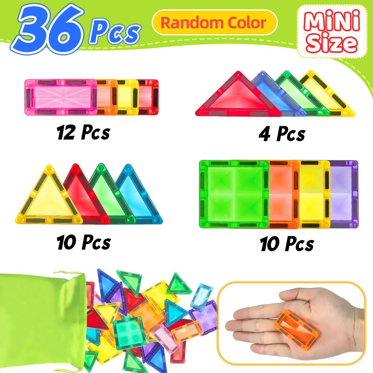 

36/56/86PCS Magnetic Building Blocks Construction Set 3D Toys For 3+ Years Kids Montessori Educational STEM Building Blocks Toys