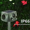 Solar Repellent ABS Material Ultrasonic Animal Repellent Solar Powered Ultrasonic Animal Control for Farm Garden Lawn
