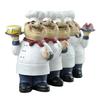 Hand-painted Chef Figurine Hand-painted Cartoon Chef Figurine Kitchen Dining Room Sculpture Fruit Plate Cake Spoon Decoration