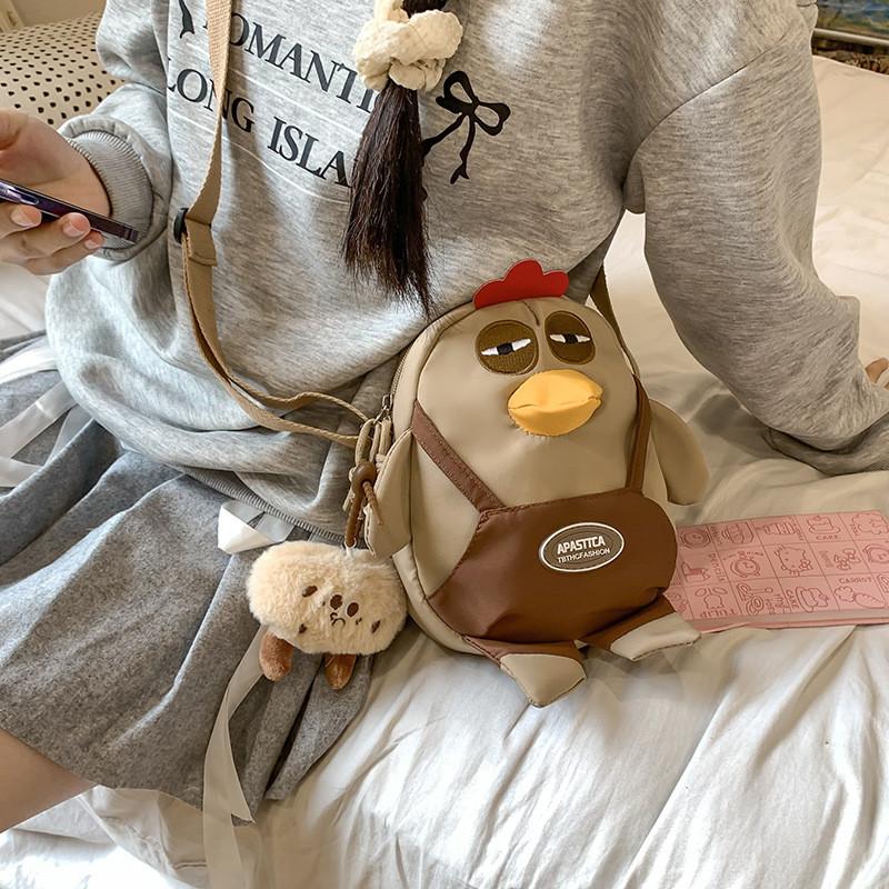 

Adorable Cartoon Design Canvas Shoulder Bag For Primary School Students Unisex