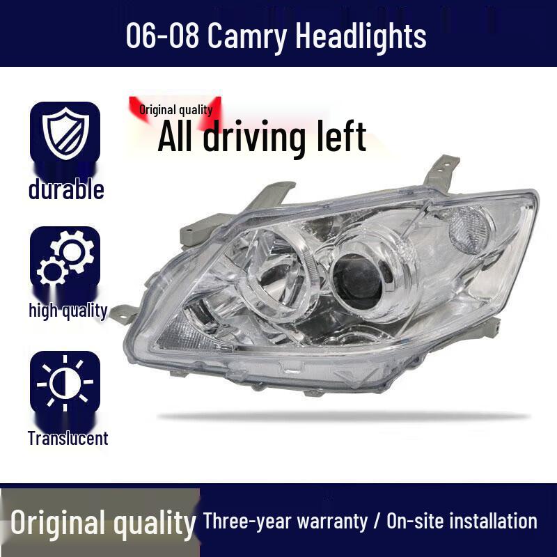 Compatible Toyota Camry (06-17) Headlight Cover Assembly - 6th & 8th Gen High/Low Beam