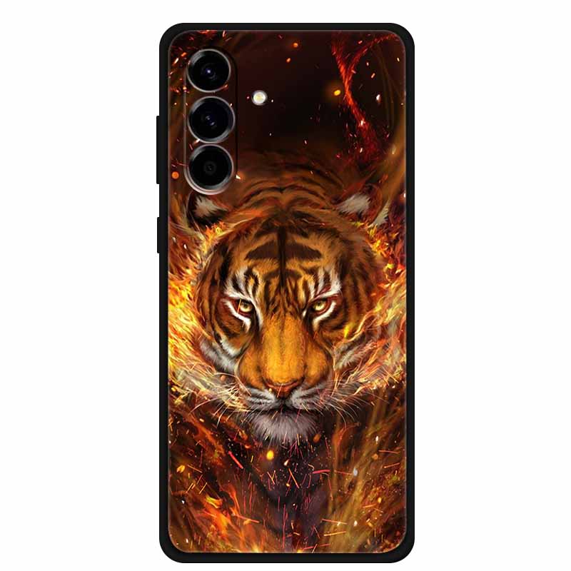 For Samsung Galaxy S25 FE 5G Case Soft Silicone TPU Black Phone Cover For Galaxy S25 FE 5G Protective Cartoon Bumper Coque S25FE