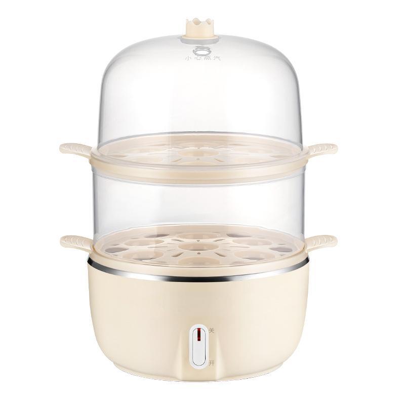 220V Single/Double Layer Electric Egg Steamer Multi Egg Boiler Food Steaming Cooker Multi Cooker Pot for Breakfast