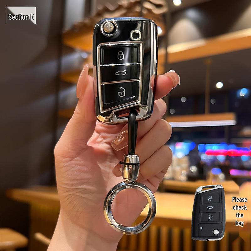 Volkswagen Key Case for 2023 Sagitar, Lavida, Bora, Polo, Tayron X, Tiguan L