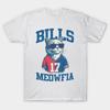 Men Black Print T-shirt Funny Cat Lovers Buffalo Bills Shirts Bills Meowfia Cat M5364 No-Cut Transfer Paper Print Cotton Tshirt