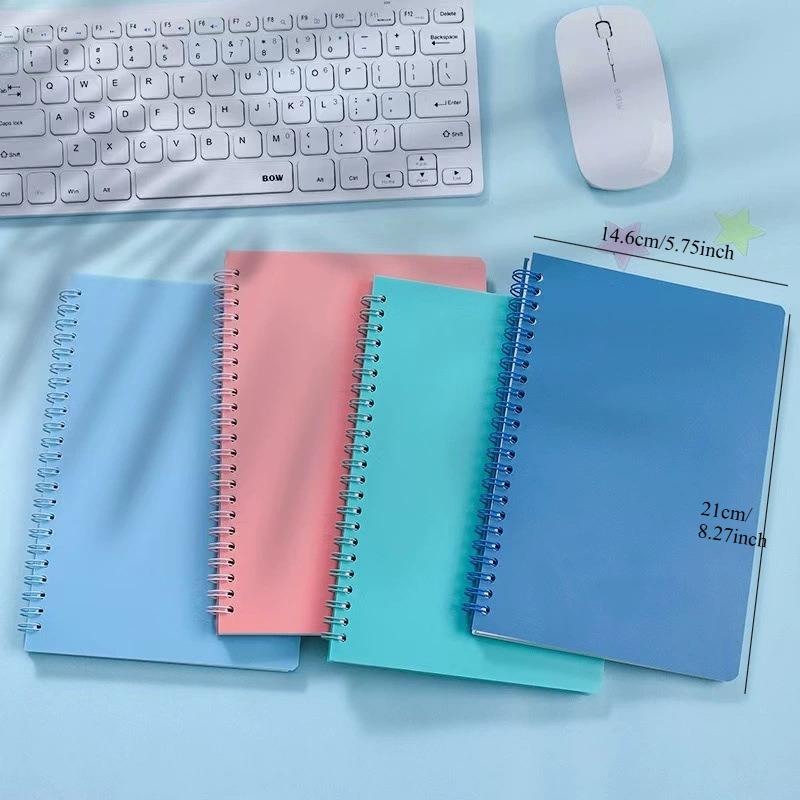 A5 Spiral Notebook 160 Pages, Thick Paper Eye Protection Lined, Writing Notebook for School College Office Diary