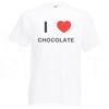 Camiseta de Chocolate  Yo 3 Camiseta de Chocolate  Cuello Redondo para Adultos  Manga Corta