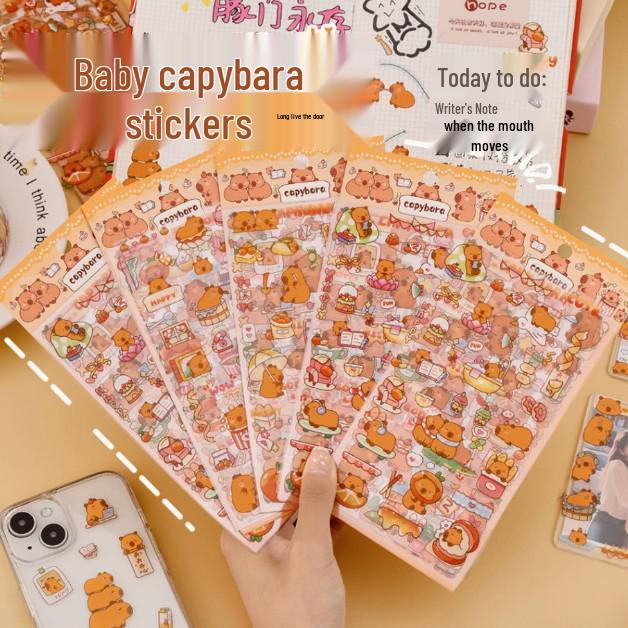 Capybara Keychain - Cute DIY Stationery Gift for Student Graduation or Children's Reward