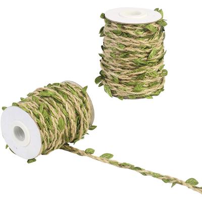 5M Kunstbladeren Linten Goud Bladeren Trim Touw Voor DIY Guirlande Cadeauverpakking Feest Bruiloft Huisdecoraties