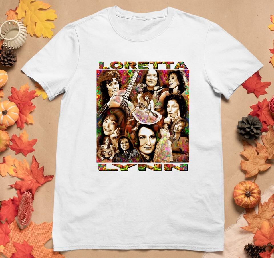 Rare LORETTA LYNN TRIBUTE T-SHIRT Short Sleeve Black All size Unisex Unisex T-Shirt