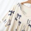 Women's V-Neck Modal Nightgown Dress - Plus Size, Lightweight, Indoor/Outdoor Wear for Spring & Summer