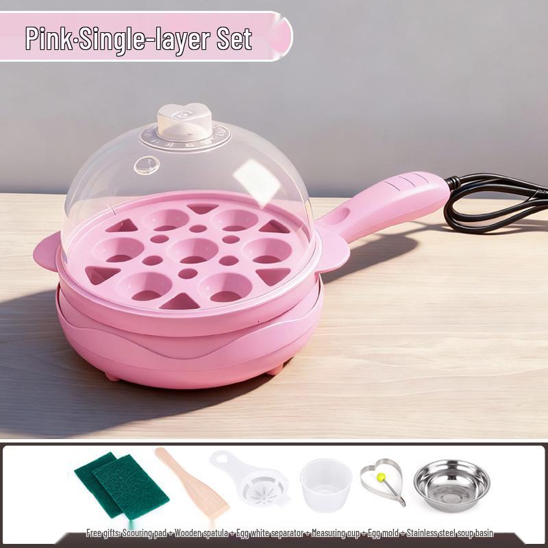Canxiang Non-Stick Electric Frying Pan: Poached Eggs, Dumplings, Pot Stickers & Breakfast Cooker
