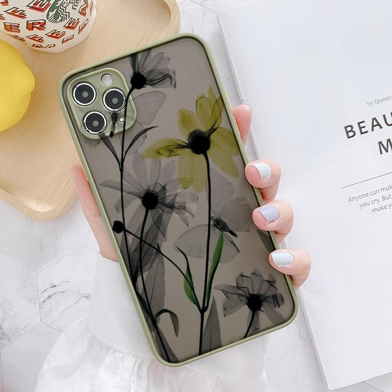 Simple daisy flower Phone Case For iPhone 15 13 12 11 Pro Max 16 14 Plus 12 13 Mini XS X XR 7 8 Plus SE2 Shockproof Back Covers
