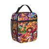 Lunch Bag Multicharacter Color Collage One Piece Office Lunch Box For Girls  Vintage Portable Print Thermal Tote Handbags
