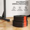 Weight Plates Set, with Two 5kg and Two 2.5kg Weights, Black