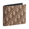 DIOR OBLIQUE Cotton Wallet Men's Brown 2ESBH027YYE-H45E