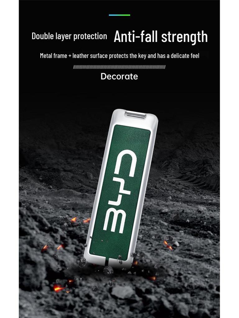 Compatible BYD G5 Car Key Case Cover (2016-2018 Models), High-End Suri Metal Shell.