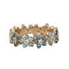 Floral Round Ring Set, Elegant Stylish Stackable Rings for Women, Holiday Birthday Gift for Special Occasion