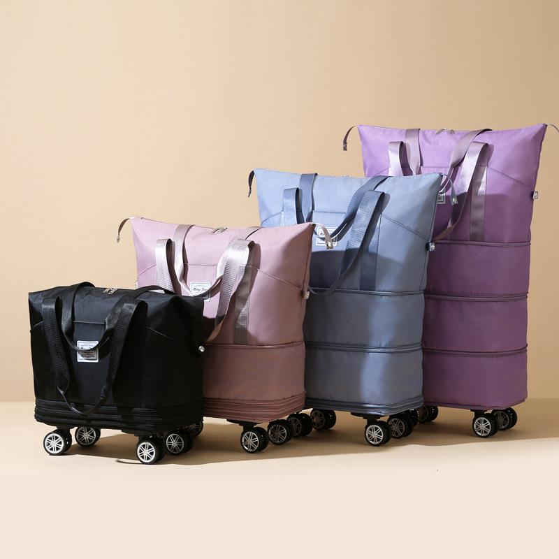 Travel Bag with Large Capacity, Student Short Distance Travel Storage Bag, Suitcase, Swivel Wheel, Ready for Delivery, Fitness Luggage Bag