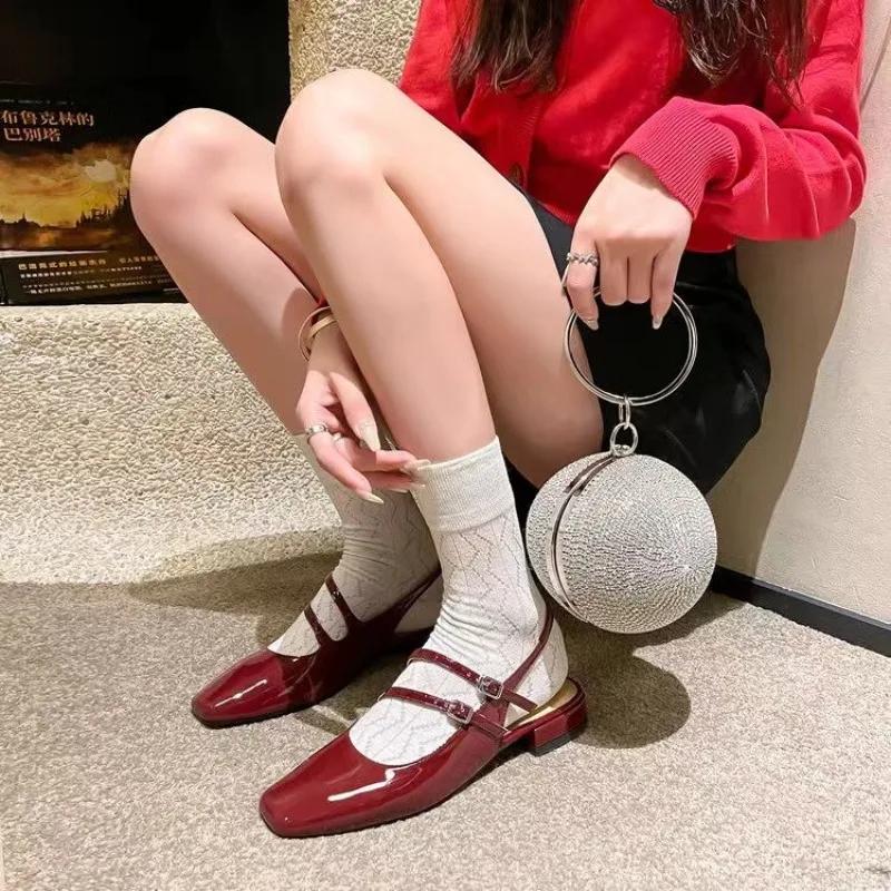 

Модные туфли с квадратным носком и толстым каблуком, с тонким полосатым дизайном, минималистичные и дышащие, для банкета и свадьбы 35 серебряный