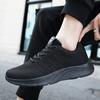 Autumn Black Casual Men's Shoes Student Mesh Breathable Running Shoes Soft-soled Sports Shoes Deodorant Travel Shoes Lightweight